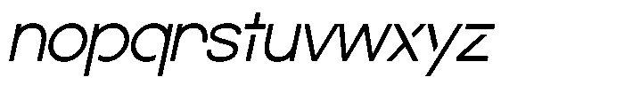 Navigable Light Italic Font LOWERCASE