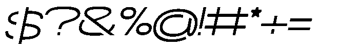Navigable Light Wd Italic Font OTHER CHARS