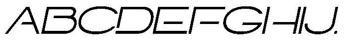 Navigable Light Wd Italic Font UPPERCASE
