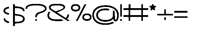 Navigable Light Wd Font OTHER CHARS