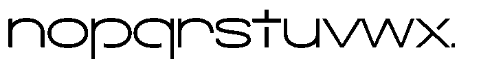 Navigable Light Wd Font LOWERCASE