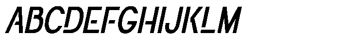 Navigable Md Condensed Italic Font UPPERCASE