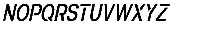 Navigable Md Condensed Italic Font UPPERCASE