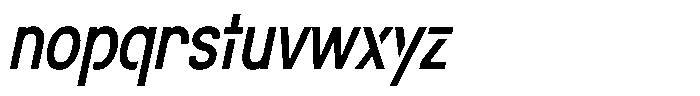 Navigable Md Condensed Italic Font LOWERCASE