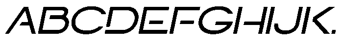 Navigable Md Ex Italic Font UPPERCASE