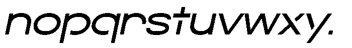 Navigable Md Ex Italic Font LOWERCASE