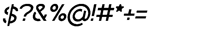 Navigable Md Italic Font OTHER CHARS