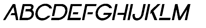 Navigable Md Italic Font UPPERCASE