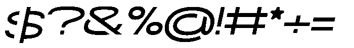 Navigable Md Wd Italic Font OTHER CHARS