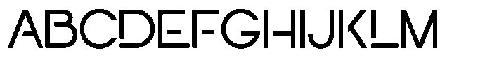 Navigable Rg Font UPPERCASE