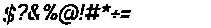 Navigable Sm Bold Condensed Italic Font OTHER CHARS