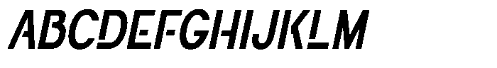 Navigable Sm Bold Condensed Italic Font UPPERCASE