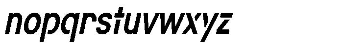 Navigable Sm Bold Condensed Italic Font LOWERCASE