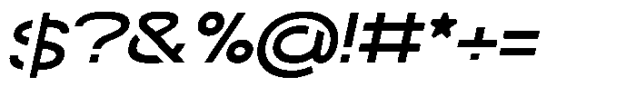 Navigable Sm Bold Ex Italic Font OTHER CHARS