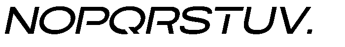 Navigable Sm Bold Ex Italic Font UPPERCASE
