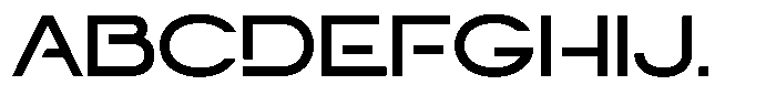 Navigable Sm Bold Ex Font UPPERCASE