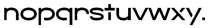 Navigable Sm Bold Ex Font LOWERCASE