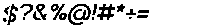 Navigable Sm Bold Italic Font OTHER CHARS