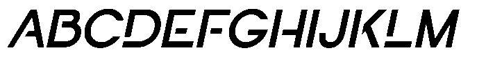 Navigable Sm Bold Italic Font UPPERCASE