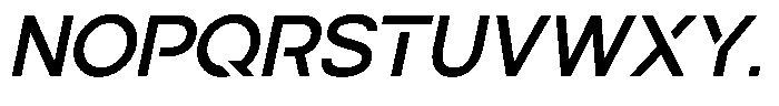 Navigable Sm Bold Italic Font UPPERCASE