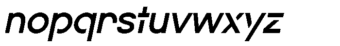 Navigable Sm Bold Italic Font LOWERCASE