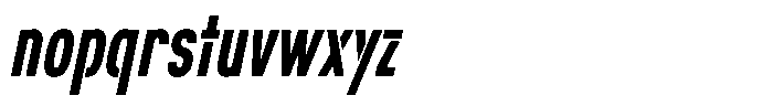 Navigable Sm Bold Nr Italic Font LOWERCASE