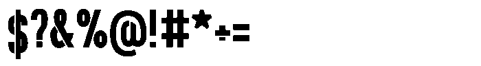Navigable Sm Bold Nr Font OTHER CHARS