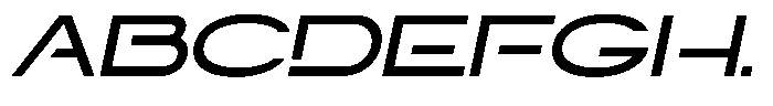 Navigable Sm Bold Wd Italic Font UPPERCASE