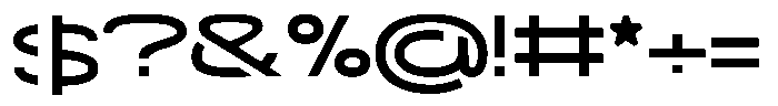 Navigable Sm Bold Wd Font OTHER CHARS