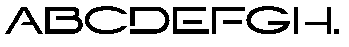 Navigable Sm Bold Wd Font UPPERCASE