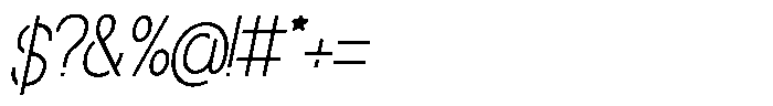 Navigable Th Condensed Italic Font OTHER CHARS