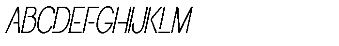 Navigable Th Condensed Italic Font UPPERCASE