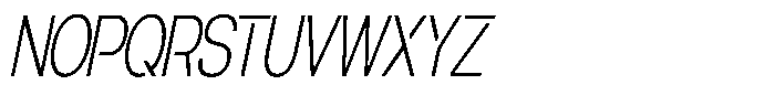 Navigable Th Condensed Italic Font UPPERCASE