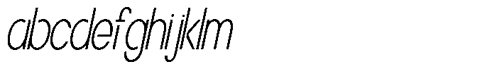 Navigable Th Condensed Italic FONT
