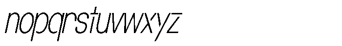 Navigable Th Condensed Italic Font LOWERCASE