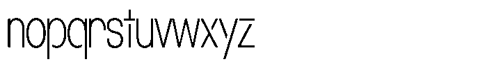 Navigable Th Condensed Font LOWERCASE