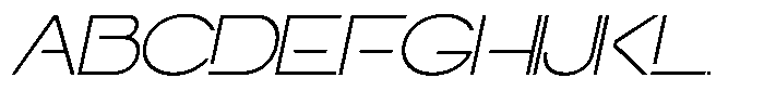 Navigable Th Ex Italic Font UPPERCASE