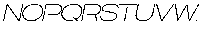 Navigable Th Ex Italic Font UPPERCASE