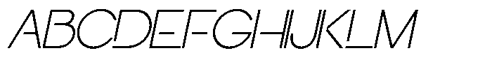 Navigable Th Italic Font UPPERCASE