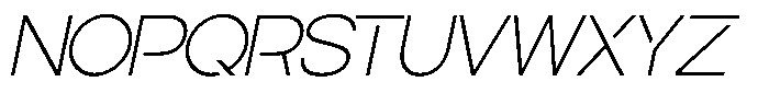 Navigable Th Italic Font UPPERCASE
