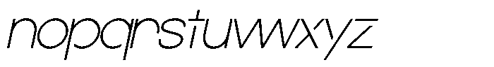Navigable Th Italic Font LOWERCASE