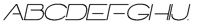 Navigable Th Wd Italic Font UPPERCASE