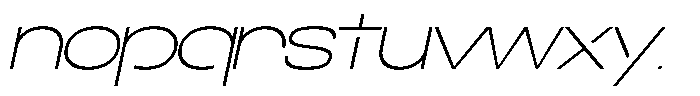 Navigable Th Wd Italic Font LOWERCASE