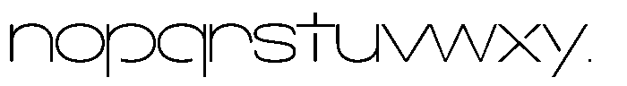 Navigable Th Wd Font LOWERCASE