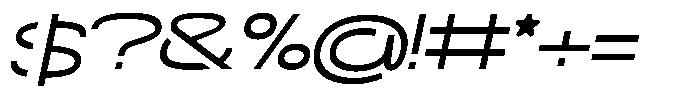 Navigable Wd Italic Font OTHER CHARS