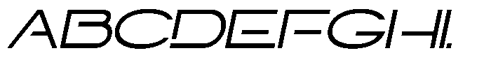 Navigable Wd Italic Font UPPERCASE