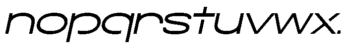 Navigable Wd Italic Font LOWERCASE