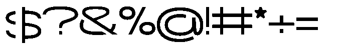 Navigable Wd Font OTHER CHARS