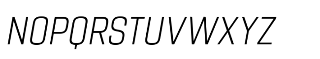 Navine Condensed Extra Light Italic Font UPPERCASE