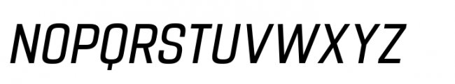 Navine Condensed Italic Font UPPERCASE